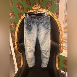 Diesel Light Blue Relaxed Jeans, Size 25